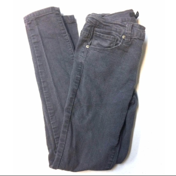Forever 21 Juniors Skinny Jeans Gray pants Slim 25 - Picture 3 of 6